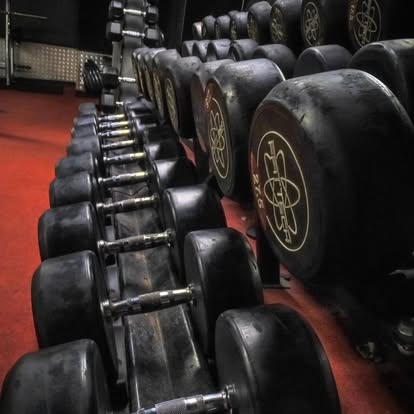 Dumbbell rack running up to 60kg at OAK GYM Dundalk
